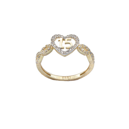 ANILLO DE XV ORO 10K