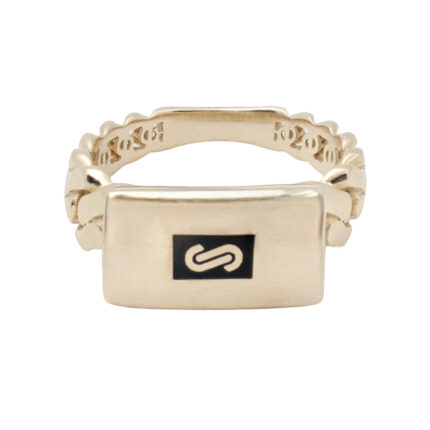 ANILLO MONACO CABALLERO 14K