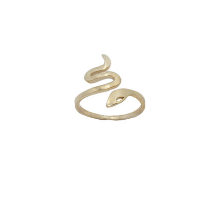 ANILLO DE SERPIENTE DAMA ORO 14K