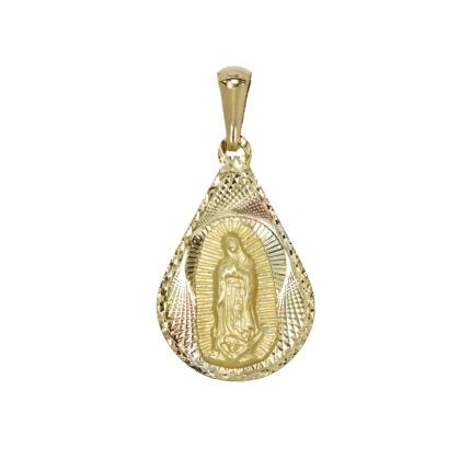 MEDALLA DE LA VIRGEN ORO 10K