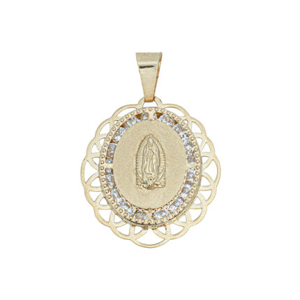 MEDALLA DE LA VIRGEN ORO 14K