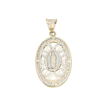 MEDALLA DE LA VIRGEN DE ORO 10K