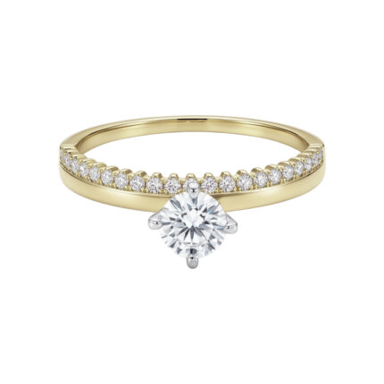 ANILLO DE COMPROMISO ORO 14K #8.5