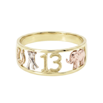 ANILLO DE LA SUERTE ORO 14K #7
