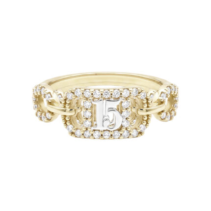 ANILLO XV DE ORO 10K