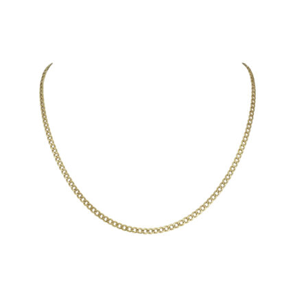 CADENA BARBADO 50CM ORO 10K