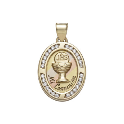 MEDALLA PRIMERA COMUNION ORO 10K
