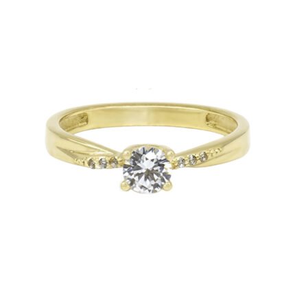ANILLO SOLITARIO DE ORO 14K